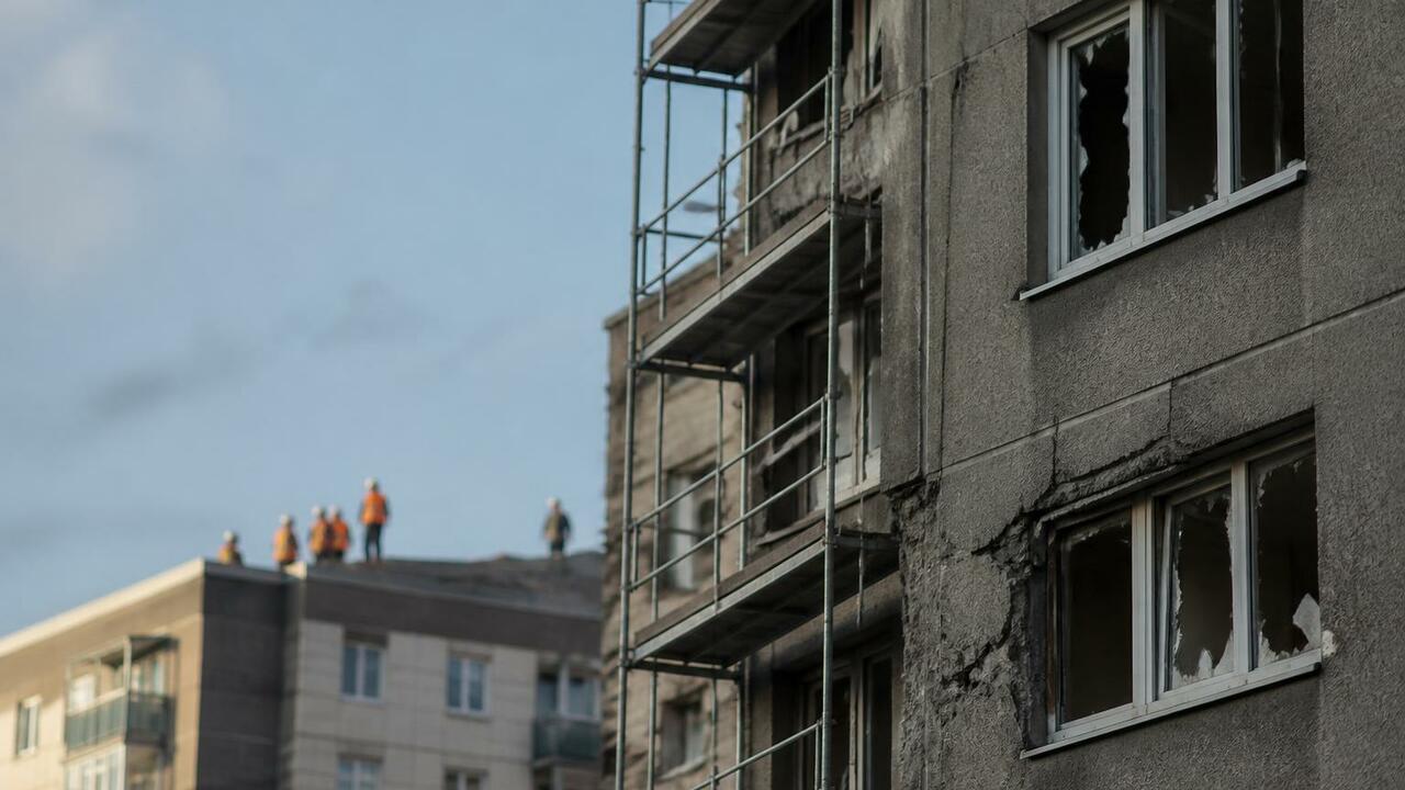 В Балакове Саратовской области идут восстановит...